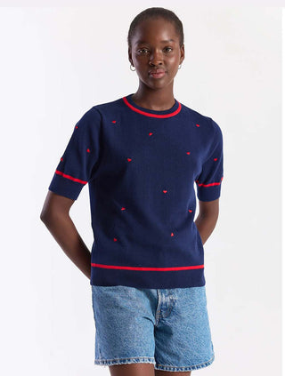 Brodie WISPR Mini Heart Embroidered Tee