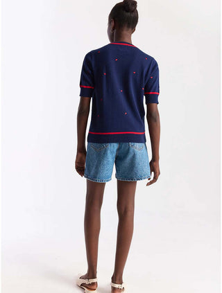 Brodie WISPR Mini Heart Embroidered Tee