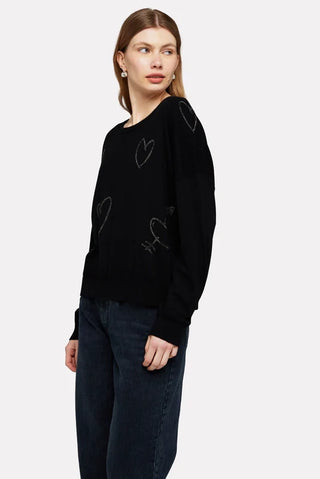 Wispr Heart Crew Sweater - Premium clothing at Lonnys NY - Just $196! Shop Womens clothing now 