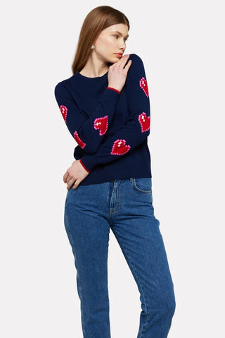 Wispr Heart Sleeve Crew Sweater - Premium clothing at Lonnys NY - Just $182! Shop Womens clothing now 