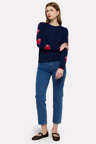 Wispr Heart Sleeve Crew Sweater - Premium clothing at Lonnys NY - Just $182! Shop Womens clothing now 