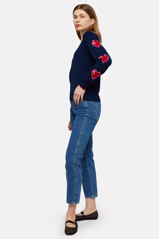 Wispr Heart Sleeve Crew Sweater - Premium clothing at Lonnys NY - Just $182! Shop Womens clothing now 