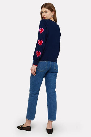 Wispr Heart Sleeve Crew Sweater - Premium clothing at Lonnys NY - Just $182! Shop Womens clothing now 