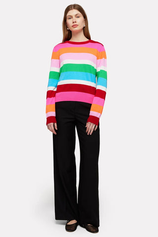 Wispr Multi Stripe Crewneck Sweater - Premium clothing at Lonnys NY - Just $136! Shop Womens clothing now 