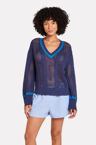 Brodie WIspr Open Cable V-Neck Top - Premium clothing at Lonnys NY - Just $174! Shop Womens clothing now 