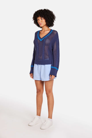 Brodie WIspr Open Cable V-Neck Top - Premium clothing at Lonnys NY - Just $174! Shop Womens clothing now 