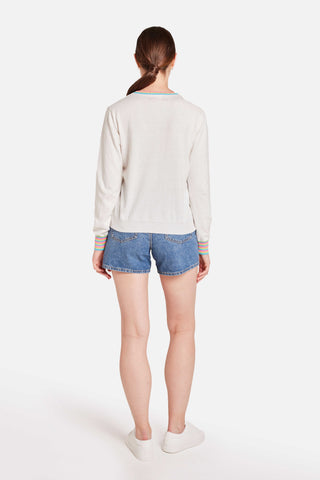 Brodie Wispr Rainbow Button Crew Sweater - Premium clothing at Lonnys NY - Just $141! Shop Womens clothing now 