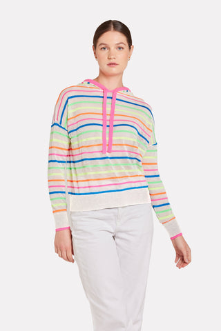 Brodie Wispr Rainbow Stripe Hoodie - Premium clothing at Lonnys NY - Just $182! Shop Womens clothing now 