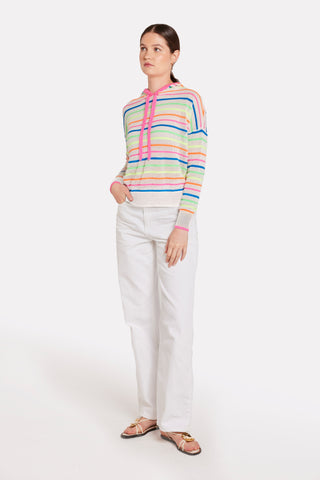 Brodie Wispr Rainbow Stripe Hoodie - Premium clothing at Lonnys NY - Just $182! Shop Womens clothing now 