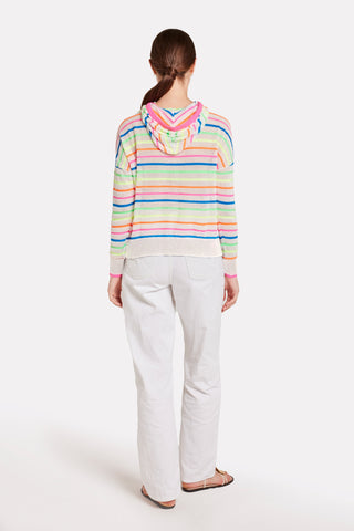 Brodie Wispr Rainbow Stripe Hoodie - Premium clothing at Lonnys NY - Just $182! Shop Womens clothing now 