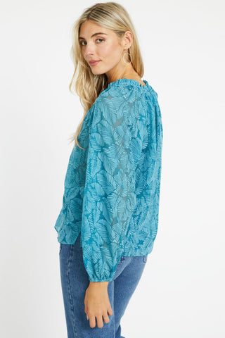 Caballero Miki Leaf Burnout Top - Premium clothing at Lonnys NY - Just $218! Shop Womens clothing now 