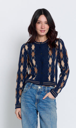 CPW Astrid Mini Argyle Cardigan