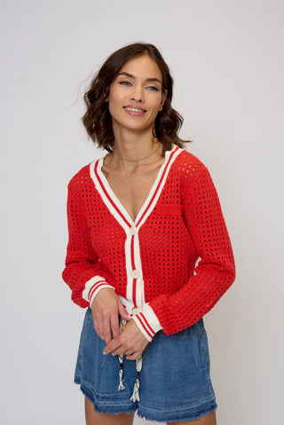 CPW Junie Varsity Mesh Cardigan - Premium clothing at Lonnys NY - Just $152! Shop Womens clothing now 