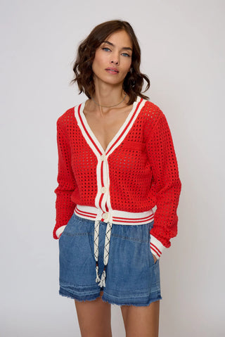 CPW Junie Varsity Mesh Cardigan - Premium clothing at Lonnys NY - Just $152! Shop Womens clothing now 