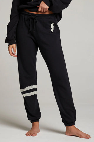 Chaser Distressed Bolt Sweatpants - Premium clothing at Lonnys NY - Just $88! Shop Womens clothing now 