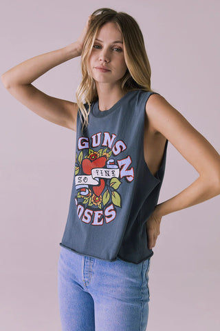 Chaser Guns N Roses So Fine Tank - Premium clothing at Lonnys NY - Just $64! Shop Womens clothing now 