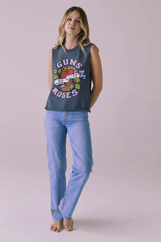 Chaser Guns N Roses So Fine Tank - Premium clothing at Lonnys NY - Just $64! Shop Womens clothing now 