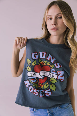 Chaser Guns N Roses So Fine Tank - Premium clothing at Lonnys NY - Just $64! Shop Womens clothing now 