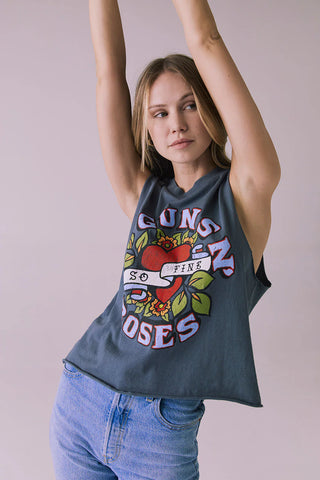 Chaser Guns N Roses So Fine Tank - Premium clothing at Lonnys NY - Just $64! Shop Womens clothing now 