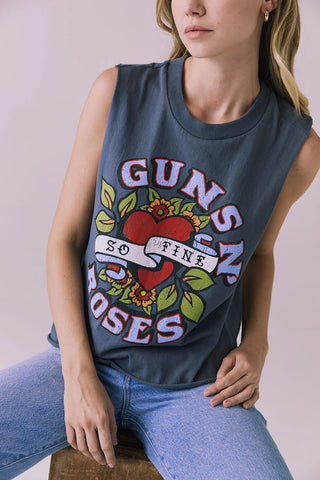 Chaser Guns N Roses So Fine Tank - Premium clothing at Lonnys NY - Just $64! Shop Womens clothing now 
