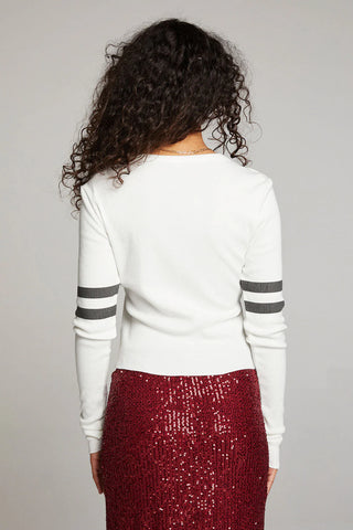 Chaser Rolling Stones Studded Long Sleeve - Premium clothing at Lonnys NY - Just $68! Shop Womens clothing now 