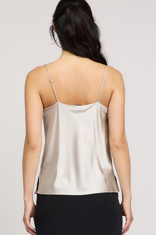 Current Air Cowl Neck Silky Cami