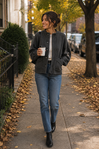 Dear John Reese Sweater Jacket