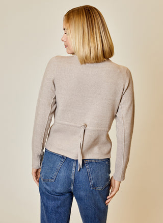 Design History Button Front Sweater