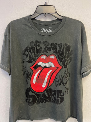 Dirty Cotton Scoundrels Rolling Stones Its Only Rock Tee - Premium clothing at Lonnys NY - Just $51! Shop Womens clothing now 