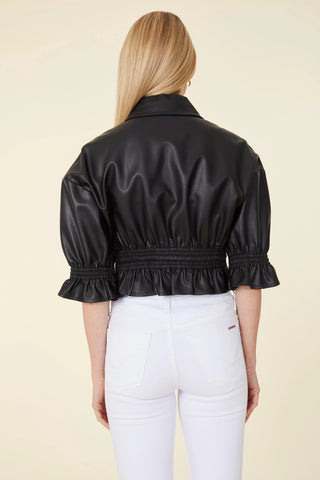 Dolce Cabo Vegan Leather Cropped Jacket - Premium clothing at Lonnys NY - Just $137! Shop Womens clothing now 