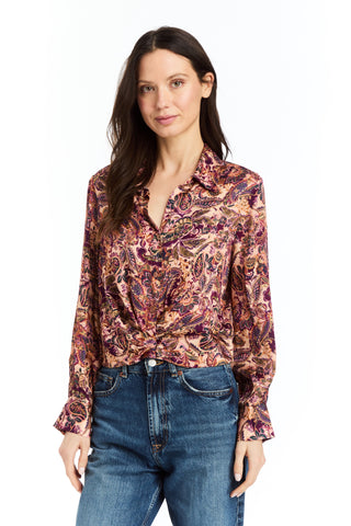 Drew Nick Blouse - Berry