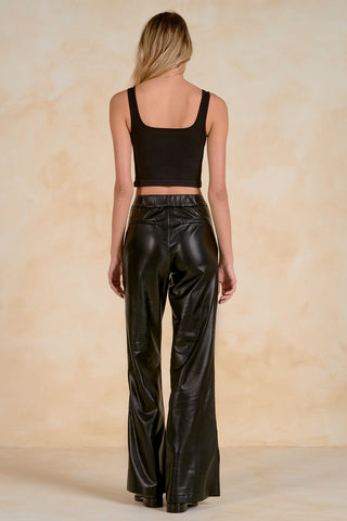 Elan High Waisted Vegan Leather Pants