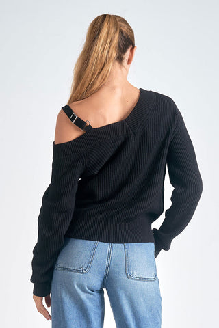 Elan Off Shoulder Sweater - Premium clothing at Lonnys NY - Just $90! Shop Womens clothing now 