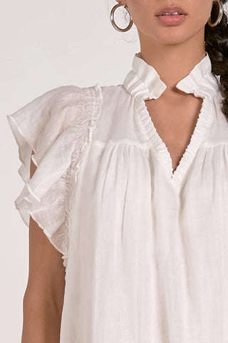 Elan Raza Flutter Sleeve Dress - Premium clothing at Lonnys NY - Just $113! Shop Womens clothing now 