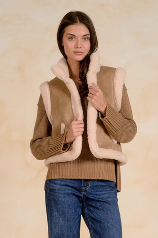 Elan Faux Fur Reversible Vest