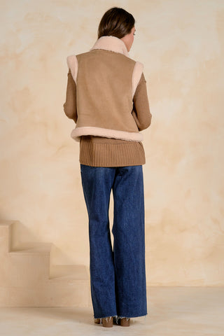 Elan Faux Fur Reversible Vest