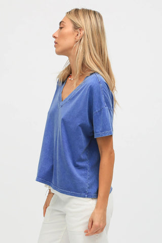 Electric & Rose Chase V-Neck Tee - Premium Shirts & Tops at Lonnys NY - Just $108! Shop Womens clothing now 