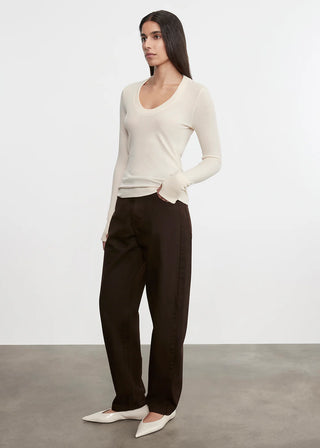 Enza Costa Cashmere Easy Cuff Shirt