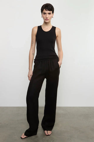 Enza Costa Cotton Ribbed Scoop Tank - Premium clothing at Lonnys NY - Just $125! Shop Womens clothing now 