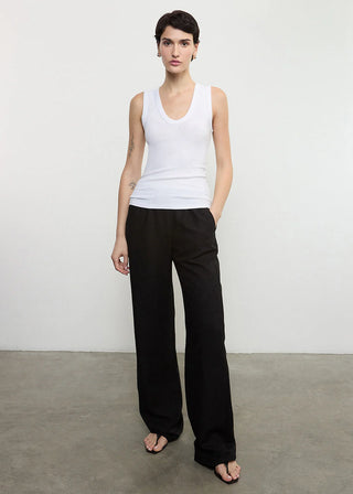 Enza Costa Textured Knit Sleeveless U Tank Top - Premium Shirts & Tops at Lonnys NY - Just $125! Shop Womens clothing now 