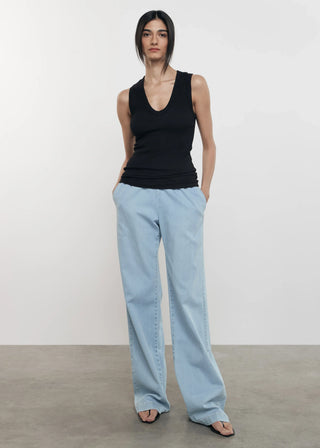 Enza Costa Textured Knit Sleeveless U Tank Top - Premium Shirts & Tops at Lonnys NY - Just $125! Shop Womens clothing now 