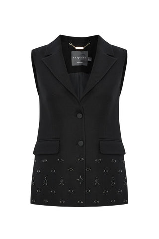 Exquise Aretha Vest *FINAL SALE* - Premium clothing at Lonnys NY - Just $140! Shop Womens clothing now 