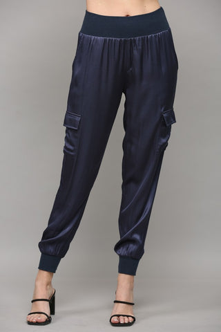 Fate Satin Cargo Jogger Pants - Premium clothing at Lonnys NY - Just $66! Shop Womens clothing now 