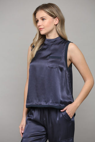 Fate Satin Sleeveless Top - Premium clothing at Lonnys NY - Just $51! Shop Womens clothing now 