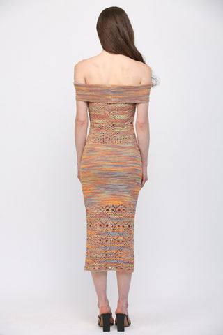 Fate Space Dye Crochet Dress
