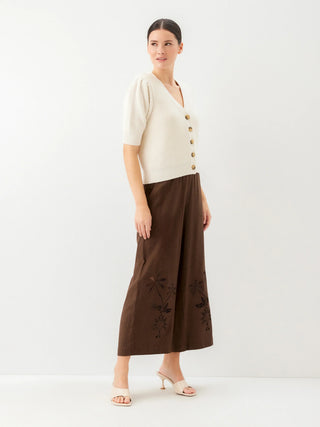 Fifteen Twenty Iliana Puff Sleeve Cardigan Sweater