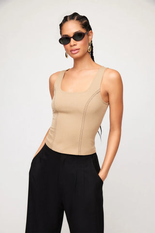 Fifteen Twenty Kali Saddle Stitch Vest - Premium clothing at Lonnys NY - Just $143! Shop Womens clothing now 