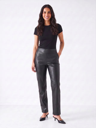 Fifteen Twenty Laurel Faux Leather Straight Leg Pants