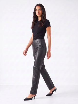 Fifteen Twenty Laurel Faux Leather Straight Leg Pants