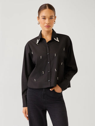 Fifteen Twenty Lisa Embellished Button Up Shirt